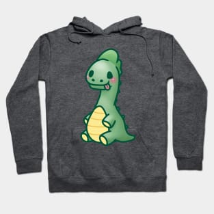 Cute Green Sauropod Dinosaur Hoodie